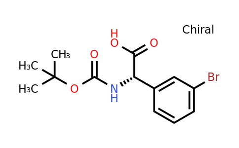 CAS 1228570-43-1 | (2S)-2-[(Tert-butoxy)carbonylamino]-2-(3-bromophenyl)acetic acid