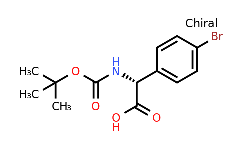 CAS 1228570-47-5 | (2R)-2-[(Tert-butoxy)carbonylamino]-2-(4-bromophenyl)acetic acid