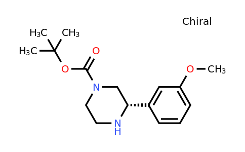 CAS 1228571-11-6 | (S)-3-(3-Methoxy-phenyl)-piperazine-1-carboxylic acid tert-butyl ester