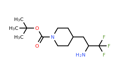CAS 1228630-94-1 | tert-butyl 4-(2-amino-3,3,3-trifluoropropyl)piperidine-1-carboxylate