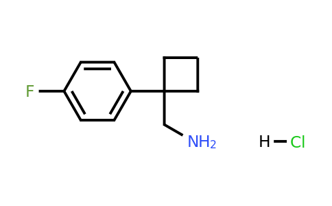 CAS 1228879-30-8 | [1-(4-Fluorophenyl)cyclobutyl]methanamine, HCl