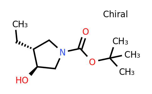 CAS 1228880-43-0 | tert-butyl (3R,4S)-3-ethyl-4-hydroxypyrrolidine-1-carboxylate,-​rel-