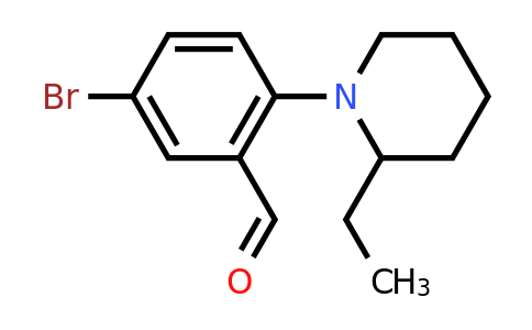 CAS 1229608-66-5 | 5-Bromo-2-(2-ethylpiperidin-1-yl)benzaldehyde