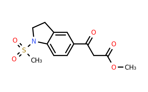 CAS 1229623-49-7 | Methyl 3-(1-(methylsulfonyl)indolin-5-yl)-3-oxopropanoate