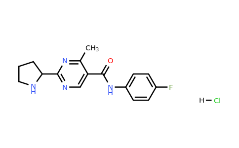 CAS 1229627-22-8 | N-(4-Fluorophenyl)-4-methyl-2-(pyrrolidin-2-yl)pyrimidine-5-carboxamide hydrochloride