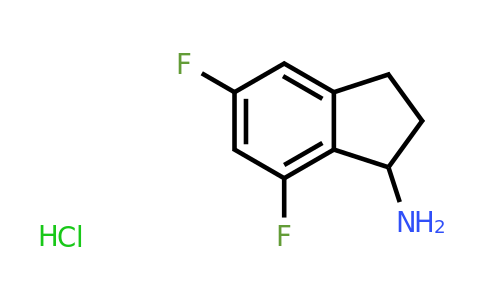 CAS 1229784-79-5 | 5,7-Difluoro-2,3-dihydro-1H-inden-1-amine hydrochloride