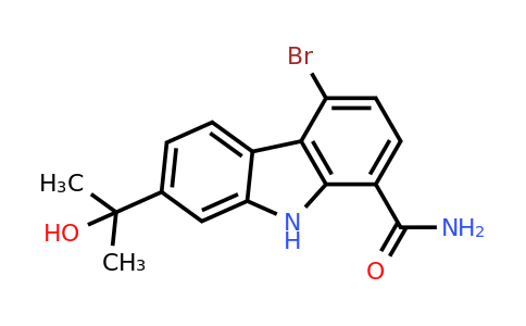 CAS 1231893-68-7 | 4-bromo-7-(2-hydroxypropan-2-yl)-9H-carbazole-1-carboxamide