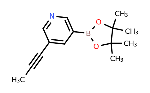 CAS 1231934-45-4 | 3-(prop-1-yn-1-yl)-5-(tetramethyl-1,3,2-dioxaborolan-2-yl)pyridine