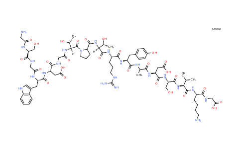 CAS 1232231-81-0 | glycine, glycyl-l-serylglycyl-l-tryptophyl-l-a-aspartylglycyl-l-threonyl-l-prolyl-l-threonyl-l-arginyl-l-tyrosyl-l-alanyl-l-a-aspartyl-l-seryl-l-valyl-l-lysyl-