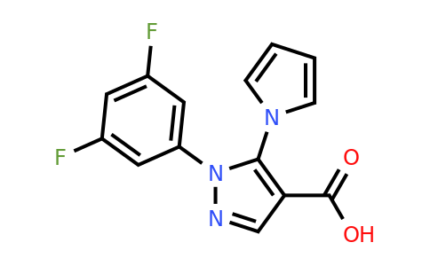 CAS 1232803-45-0 | 1-(3,5-Difluorophenyl)-5-(1H-pyrrol-1-yl)-1H-pyrazole-4-carboxylic acid
