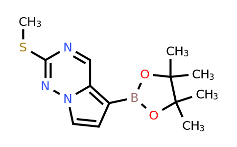 CAS 1233181-70-8 | 2-(methylsulfanyl)-5-(4,4,5,5-tetramethyl-1,3,2-dioxaborolan-2-yl)pyrrolo[2,1-f][1,2,4]triazine
