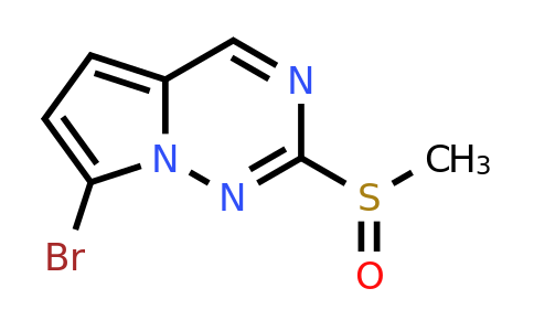 CAS 1233184-54-7 | 7-bromo-2-methanesulfinylpyrrolo[2,1-f][1,2,4]triazine