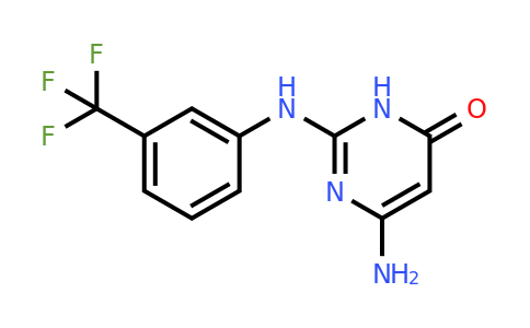 CAS 123375-89-3 | 6-Amino-2-((3-(trifluoromethyl)phenyl)amino)pyrimidin-4(3H)-one