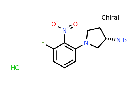CAS 1233859-98-7 | (S)-1-(3-Fluoro-2-nitrophenyl)pyrrolidin-3-amine hydrochloride