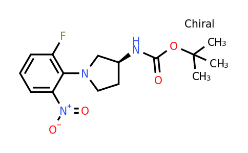 CAS 1233860-09-7 | (S)-tert-Butyl 1-(2-fluoro-6-nitrophenyl)pyrrolidin-3-ylcarbamate