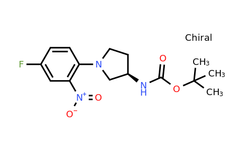 CAS 1233860-38-2 | (R)-tert-Butyl 1-(4-fluoro-2-nitrophenyl)pyrrolidine-3-ylcarbamate