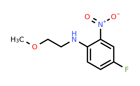 CAS 1233955-11-7 | 4-Fluoro-N-(2-methoxyethyl)-2-nitroaniline