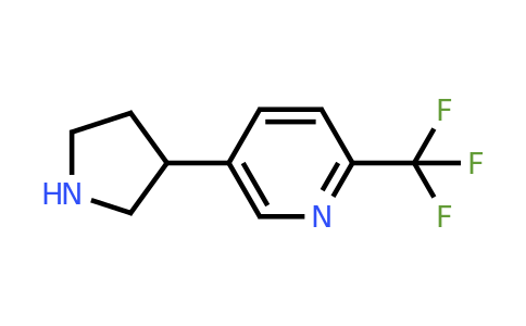 CAS 1234482-76-8 | 5-(Pyrrolidin-3-YL)-2-(trifluoromethyl)pyridine