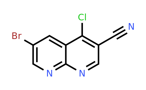 CAS 1234615-92-9 | 6-bromo-4-chloro-1,8-naphthyridine-3-carbonitrile