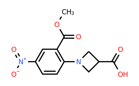 CAS 1234873-83-6 | 1-(2-(Methoxycarbonyl)-4-nitrophenyl)azetidine-3-carboxylic acid