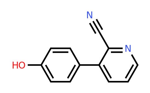 CAS 1235035-68-3 | 3-(4-Hydroxyphenyl)pyridine-2-carbonitrile