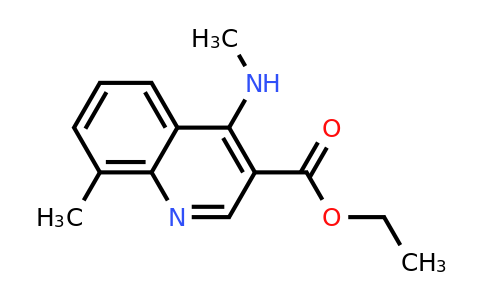 CAS 1235049-68-9 | Ethyl 8-methyl-4-(methylamino)quinoline-3-carboxylate