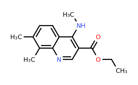 CAS 1235147-73-5 | Ethyl 7,8-dimethyl-4-(methylamino)quinoline-3-carboxylate