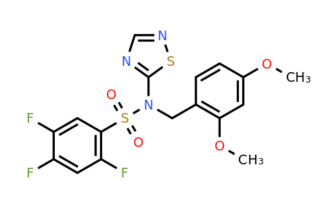 CAS 1235406-89-9 | N-(2,4-Dimethoxy-benzyl)-2,4,5-trifluoro-N-[1,2,4]thiadiazol-5-yl-benzenesulfonamide