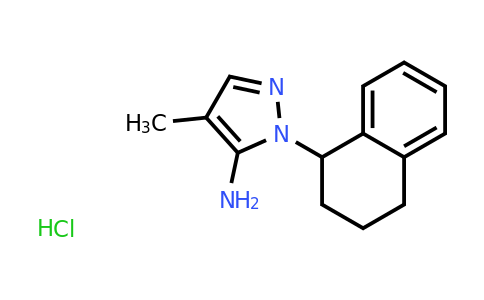 CAS 1235438-77-3 | 4-Methyl-1-(1,2,3,4-tetrahydronaphthalen-1-yl)-1H-pyrazol-5-amine hydrochloride