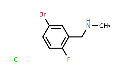 CAS 1235439-04-9 | 1-(5-Bromo-2-fluorophenyl)-N-methylmethanamine hydrochloride