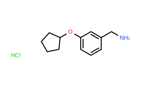 CAS 1235441-67-4 | (3-(Cyclopentyloxy)phenyl)methanamine hydrochloride