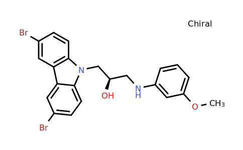 CAS 1235481-41-0 | (R)-1-(3,6-Dibromo-9H-carbazol-9-yl)-3-((3-methoxyphenyl)amino)propan-2-ol