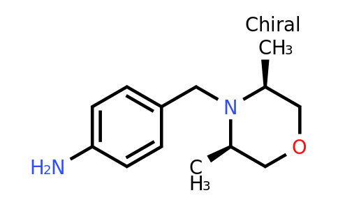 CAS 1235758-90-3 | 4-(((3R,5S)-3,5-Dimethylmorpholino)methyl)aniline
