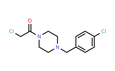 CAS 123580-74-5 | 2-chloro-1-[4-[(4-chlorophenyl)methyl]piperazin-1-yl]ethanone