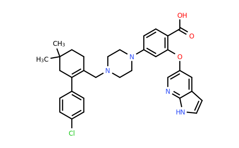 CAS 1235865-77-6 | 4-(4-{[2-(4-chlorophenyl)-4,4-dimethylcyclohex-1-en-1-yl]methyl}piperazin-1-yl)-2-{1H-pyrrolo[2,3-b]pyridin-5-yloxy}benzoic acid
