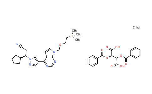 CAS 1236033-04-7 | (2S,3S)-2,3-bis(benzoyloxy)butanedioic acid; (3R)-3-cyclopentyl-3-[4-(7-{[2-(trimethylsilyl)ethoxy]methyl}-7H-pyrrolo[2,3-d]pyrimidin-4-yl)-1H-pyrazol-1-yl]propanenitrile