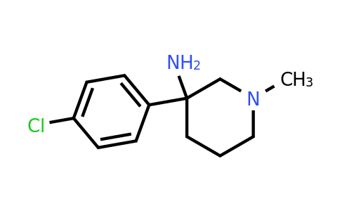 CAS 1236302-35-4 | 3-(4-chlorophenyl)-1-methylpiperidin-3-amine