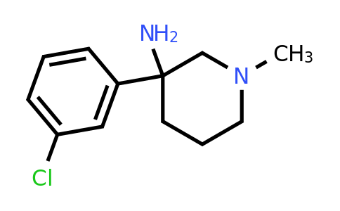 CAS 1236302-43-4 | 3-(3-chlorophenyl)-1-methylpiperidin-3-amine