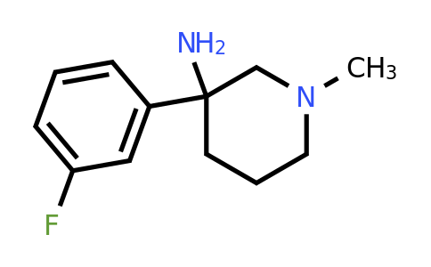CAS 1236302-89-8 | 3-(3-fluorophenyl)-1-methylpiperidin-3-amine