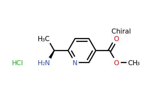 CAS 1236349-85-1 | (S)-Methyl 6-(1-aminoethyl)nicotinate hydrochloride