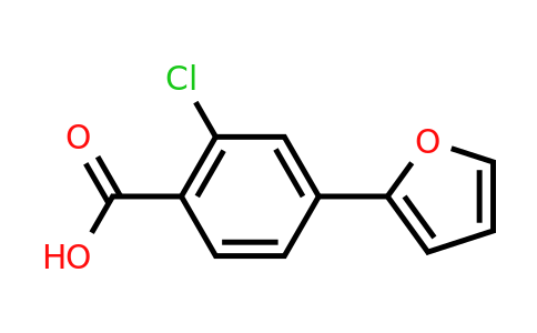 CAS 1237141-26-2 | 2-Chloro-4-(furan-2-yl)benzoic acid