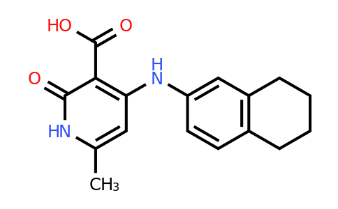CAS 1239521-17-5 | 6-Methyl-2-oxo-4-[(5,6,7,8-tetrahydronaphthalen-2-yl)amino]-1,2-dihydropyridine-3-carboxylic acid