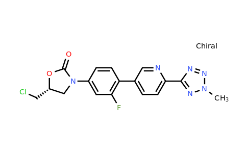 CAS 1239662-46-4 | (R)-5-(Chloromethyl)-3-(3-fluoro-4-(6-(2-methyl-2H-tetrazol-5-yl)pyridin-3-yl)phenyl)oxazolidin-2-one