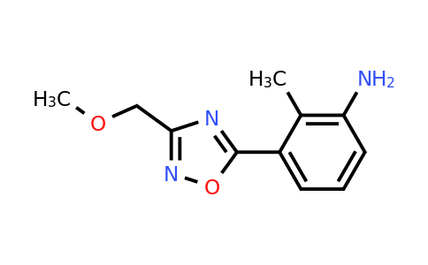 CAS 1239746-62-3 | 3-[3-(methoxymethyl)-1,2,4-oxadiazol-5-yl]-2-methylaniline