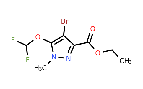 CAS 1239759-63-7 | Ethyl 4-bromo-5-(difluoromethoxy)-1-methyl-1H-pyrazole-3-carboxylate