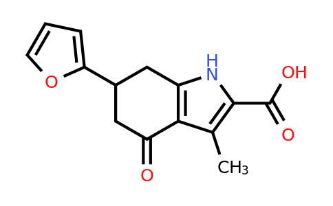 CAS 1239762-82-3 | 6-(Furan-2-yl)-3-methyl-4-oxo-4,5,6,7-tetrahydro-1H-indole-2-carboxylic acid