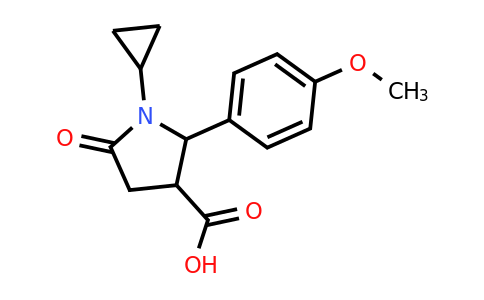 CAS 1239775-73-5 | 1-cyclopropyl-2-(4-methoxyphenyl)-5-oxopyrrolidine-3-carboxylic acid