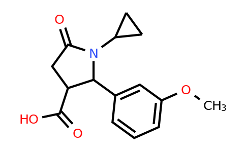 CAS 1239841-29-2 | 1-cyclopropyl-2-(3-methoxyphenyl)-5-oxopyrrolidine-3-carboxylic acid