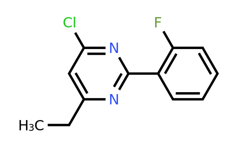 CAS 1239845-85-2 | 4-Chloro-6-ethyl-2-(2-fluorophenyl)pyrimidine