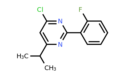 CAS 1239848-59-9 | 4-Chloro-2-(2-fluorophenyl)-6-isopropylpyrimidine